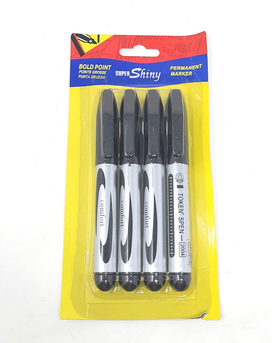 Marker Pen, Black (4 units/pack)
