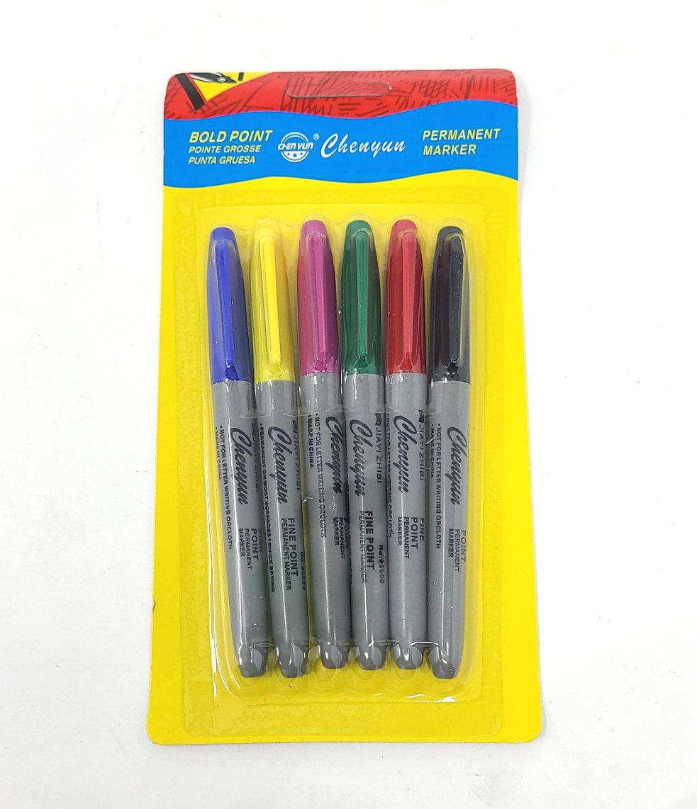 Marker Pen, Color (6 units/pack)