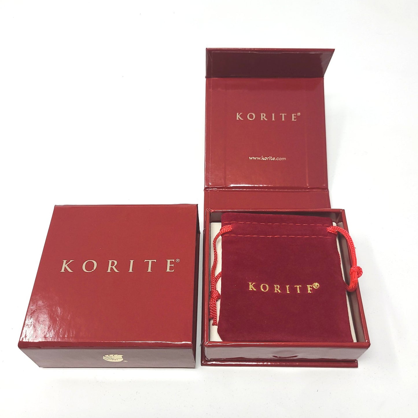 Jewelry Box, w/ Velvet Bag (8.5x8.5cm)