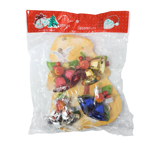 Christmas Decoration, Mini bells (4 units/pack)