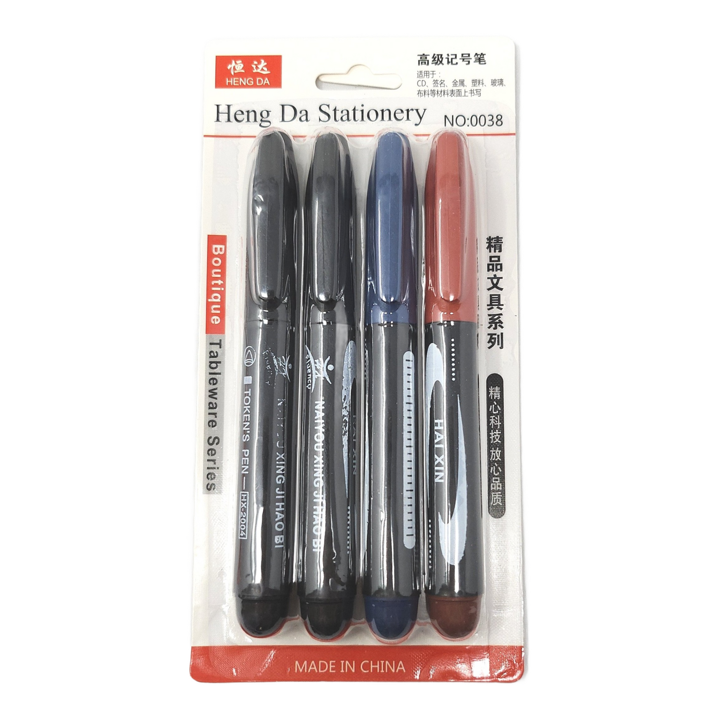 Marker Pen, Color, Thick (4 units/pack)