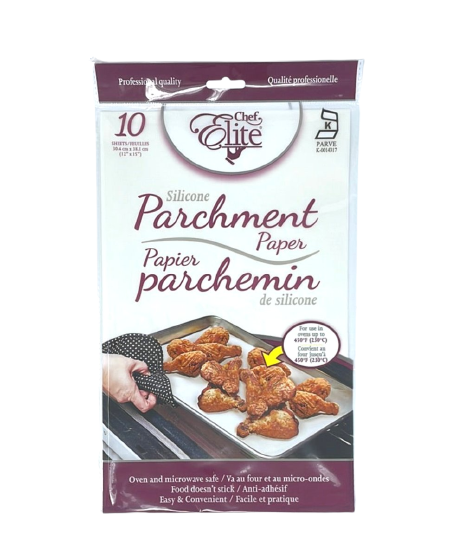 Parchment Paper (Silicone, 12" x 15", 10 units/pack)