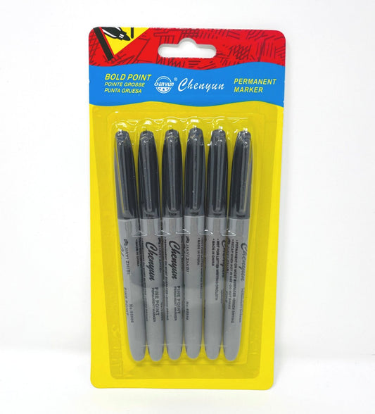 Marker Pen, Black (6 units/pack)
