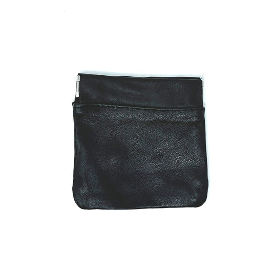 Coin Purse, Leather, Spring Opening