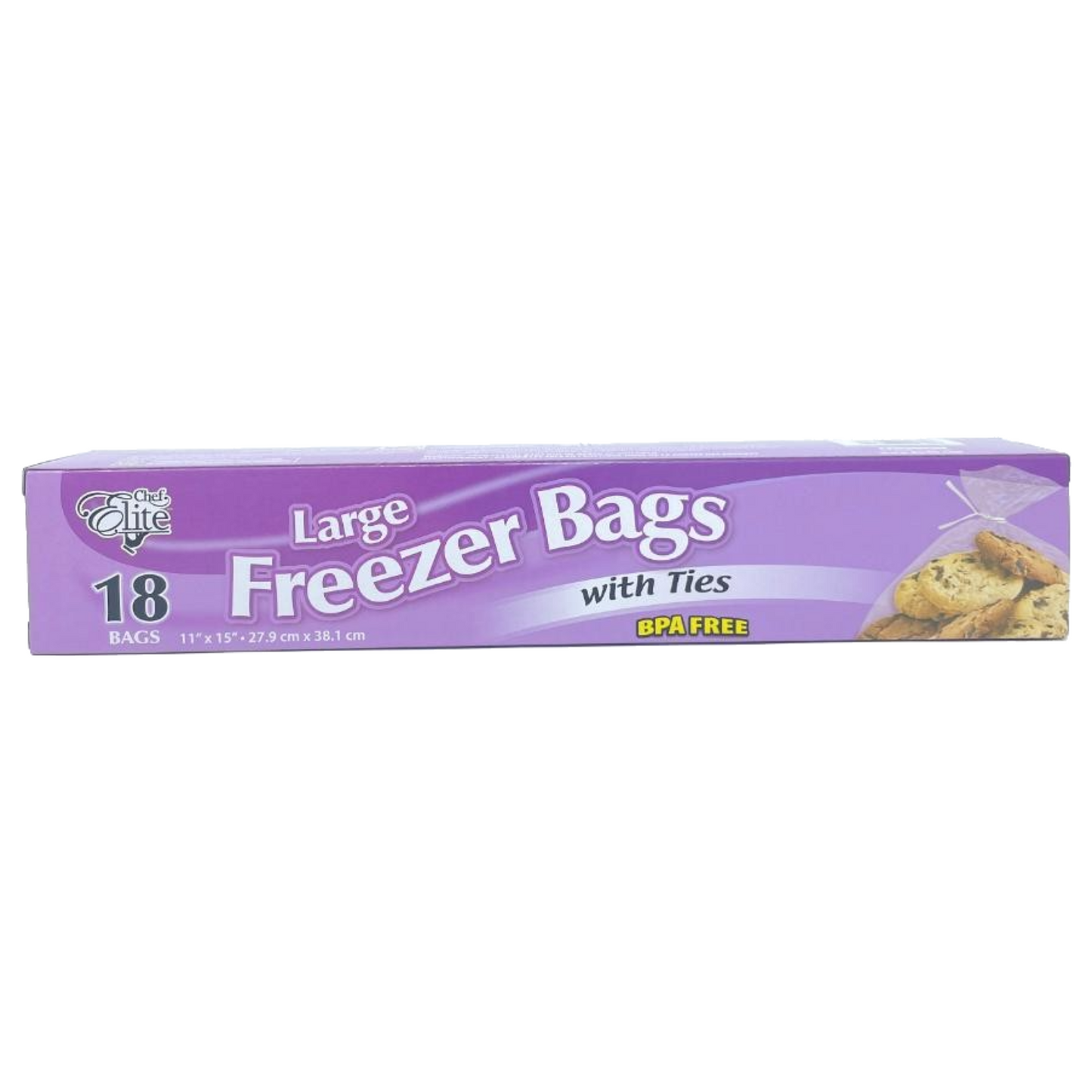 Storage Bag, Freezer, w/ Ties (Large, 18 units/pack)