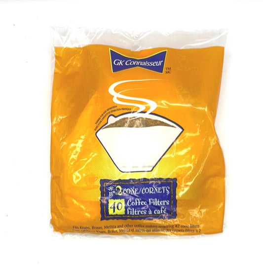 Coffee Filter, Cone, #2, (40 units/pack)