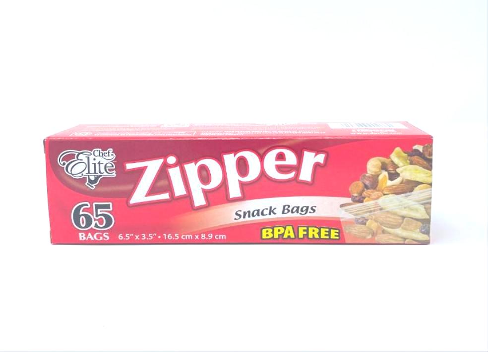 Storage Bag, Zipper (Snack, 65 units/pack)