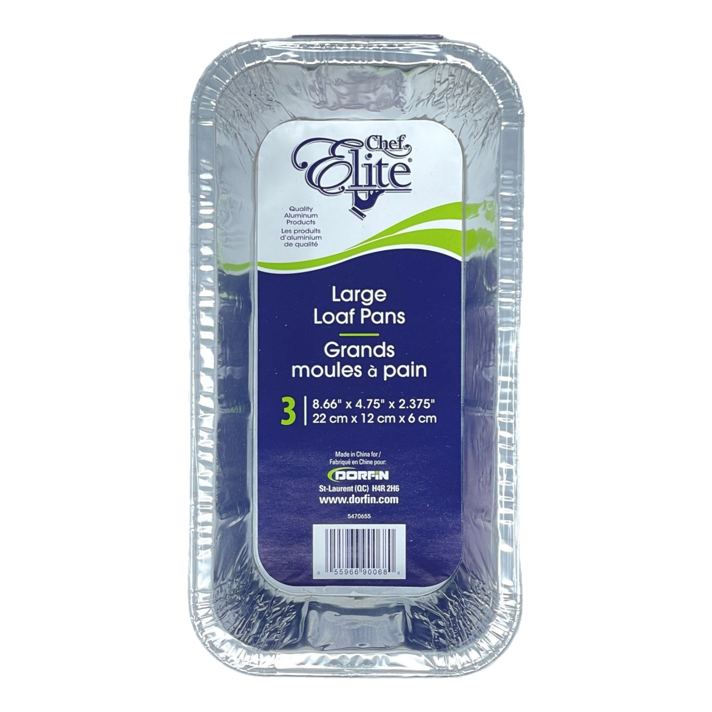 Loaf Pan, Large (3 units/pack, 8.66" x 4.75" x 2.375")