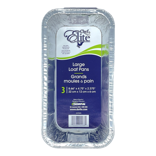 Loaf Pan, Large (3 units/pack, 8.66" x 4.75" x 2.375")