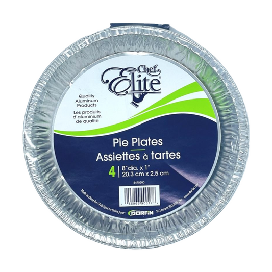 Pie Plates, 8" (4 units/pack, 8" x 1")
